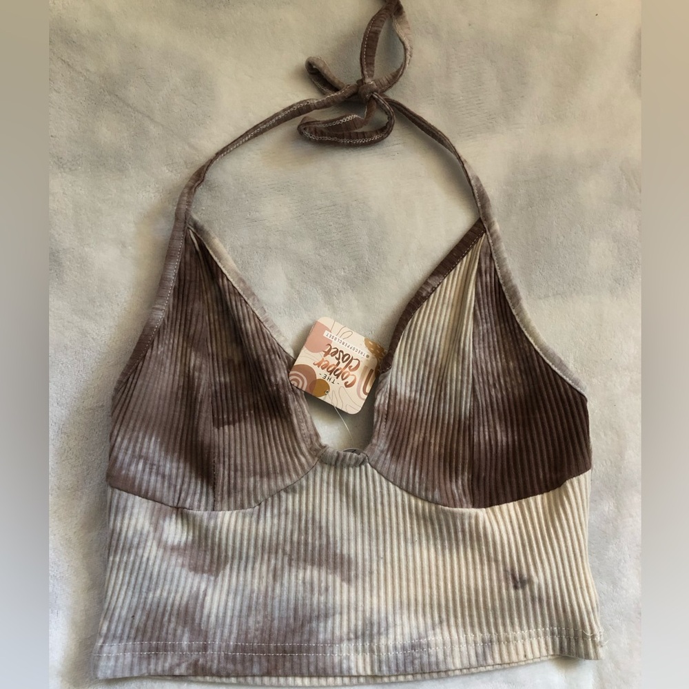 Tye die halter top - Picture 1 of 6